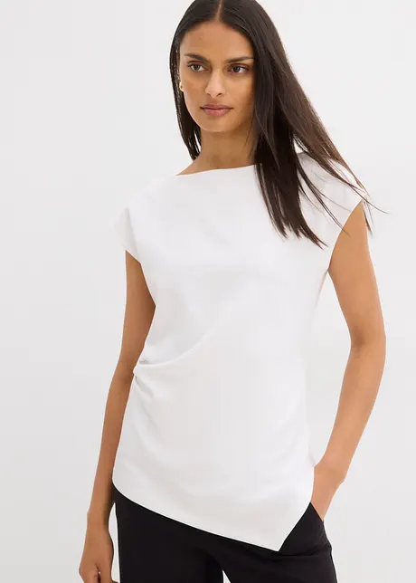 Asymmetrisches Top aus bequemem Scuba, bonprix
