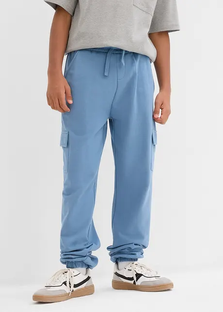 Jogginghose mit Cargotaschen aus reiner Bio-Baumwolle, bonprix