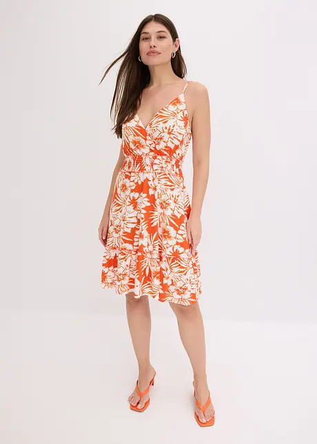 bedrucktes Trägerkleid aus softem Viskose-Mix, bonprix