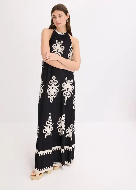 Robe imprimée en jersey viscose extensible, bonprix