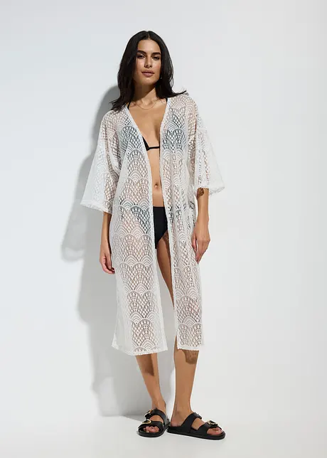 Kimono de plage transparent, bonprix