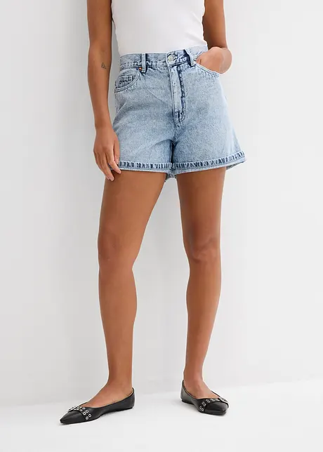 Jeans-Shorts High Waist, Low Stretch, bonprix