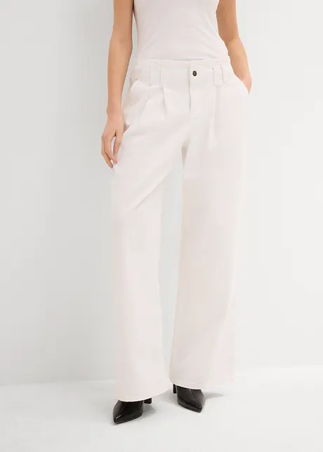 Wide-Leg-Jeans Low Waist, Low Stretch, bonprix