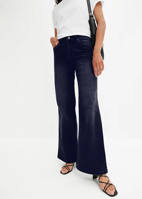 Jean large taille mi-haute, extensible, bonprix