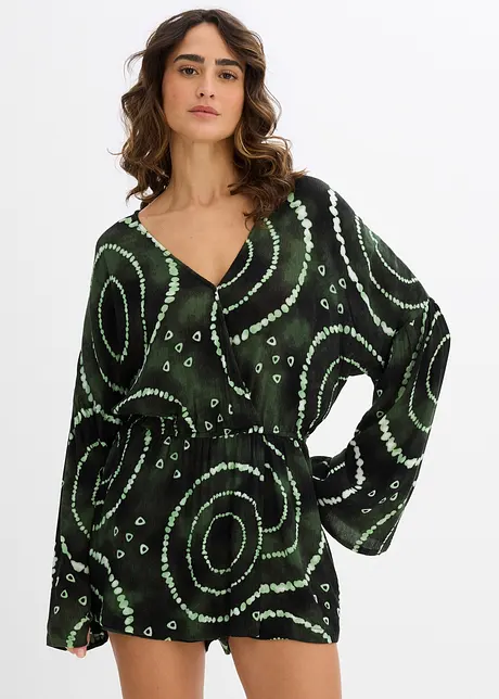 Kurzer Jumpsuit aus fließender Viskose, bonprix