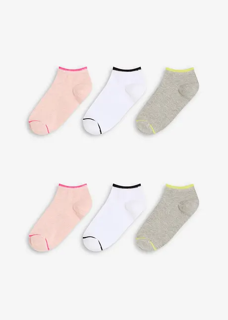 Sneakersocken mit Bio-Baumwolle (6er Pack), bonprix