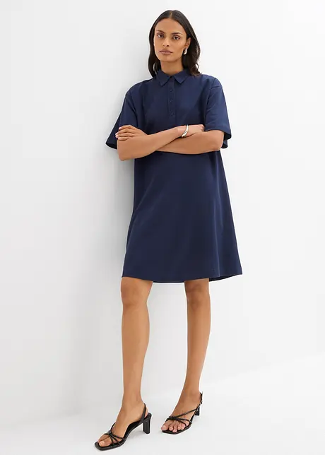 Polokleid aus reiner Baumwolle, bonprix