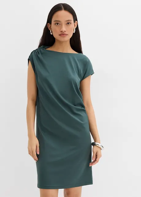 Minikleid aus strukturiertem Crêpe, bonprix