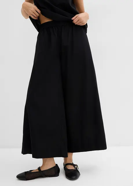 Weite Culotte aus reiner Baumwolle, bonprix