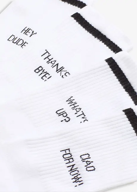 Tennissocken mit Bio-Baumwolle (4er Pack), bonprix