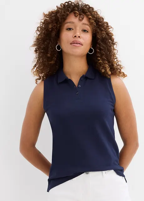 Polo-Top aus reiner Bio-Baumwolle, bonprix