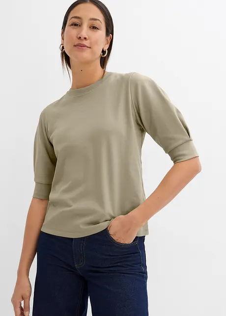 Sweat à manches coudes bouffantes, bonprix