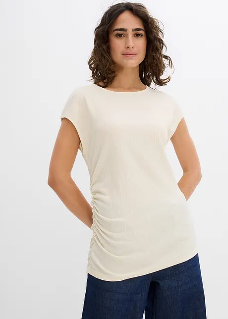 Top à base asymétrique en crêpe léger, bonprix