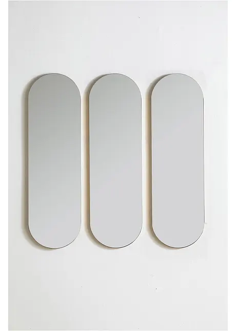 Lot de 3 miroirs à cadre doré, bonprix