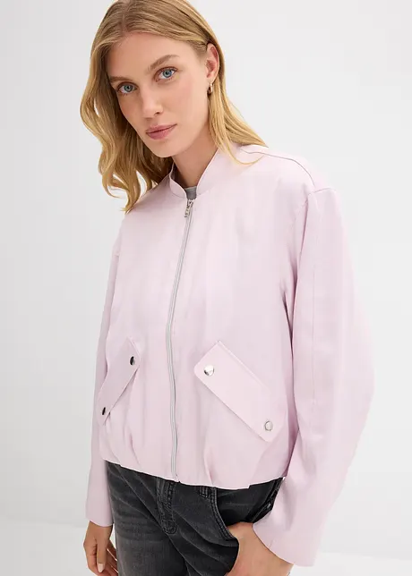 Softblouson aus glänzendem Viskose-Mix, bonprix