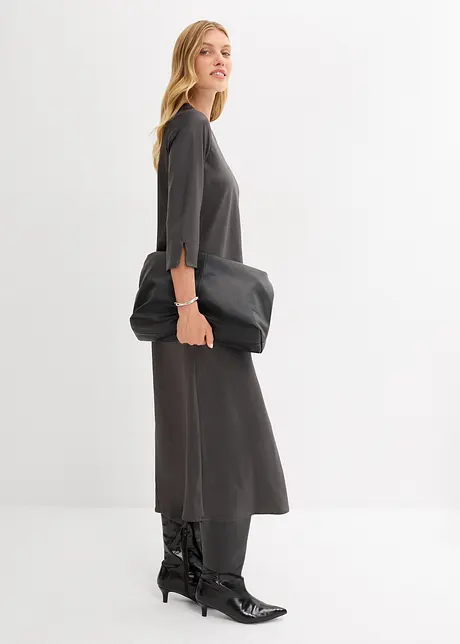 Midikleid aus glänzendem Satin, bonprix