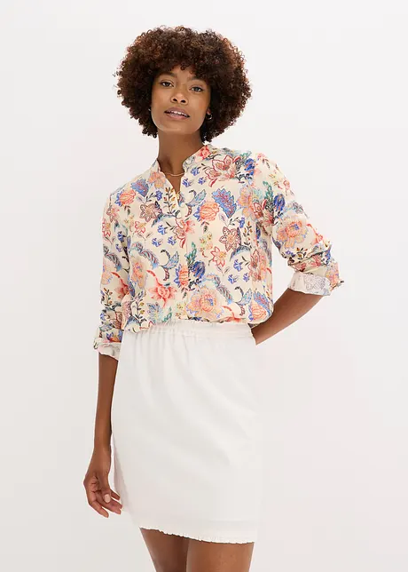 Bluse mit floralem Druck, bonprix