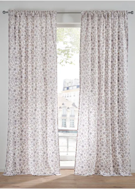 Rideau panneau en coton (1 pce), bonprix