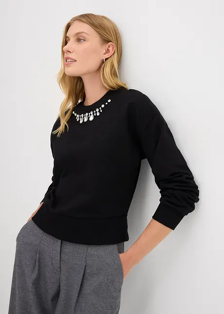 Oversize-Sweatshirt aus Baumwolle, bonprix