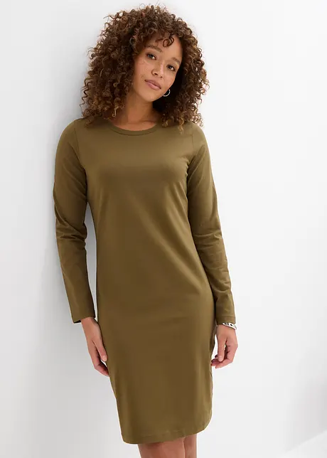 Jerseykleid aus Baumwolle mit Stretch (2er Pack), bonprix