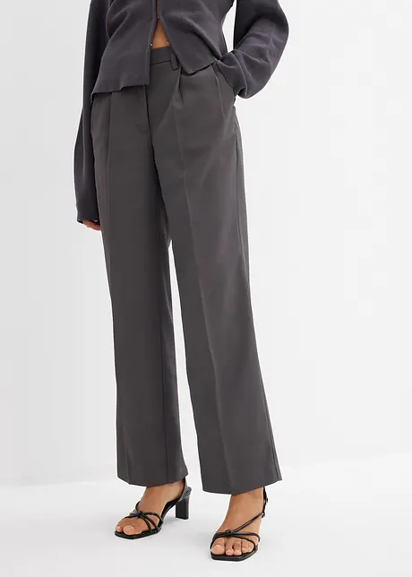 Bundfaltenhose in leichter Barrelform, bonprix