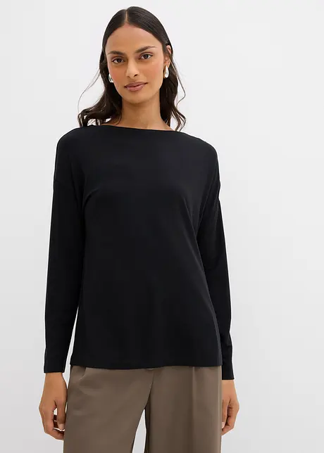 Langarmshirt aus Viskose-Mix, bonprix