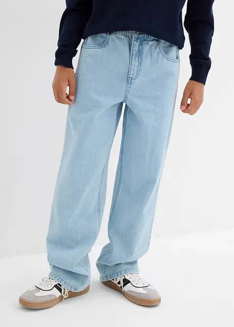 Loose Fit Schlupfjeans mit Bequembund, Straight, bonprix