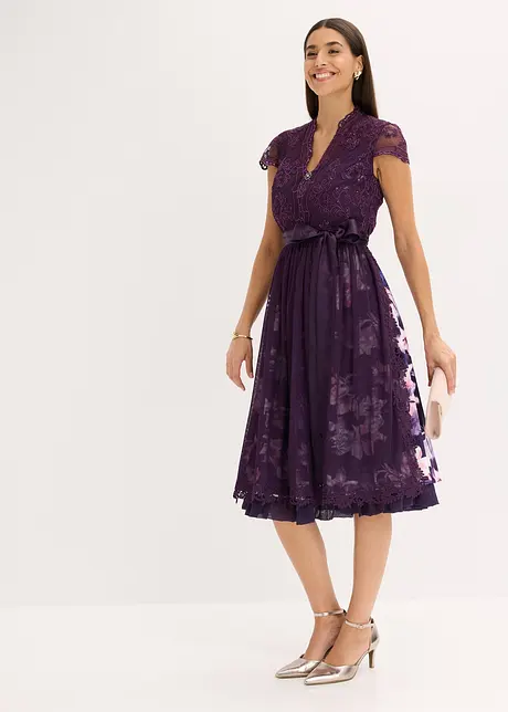 Dirndl mit Stickerei und Samtrock (2-tlg.Set), bonprix