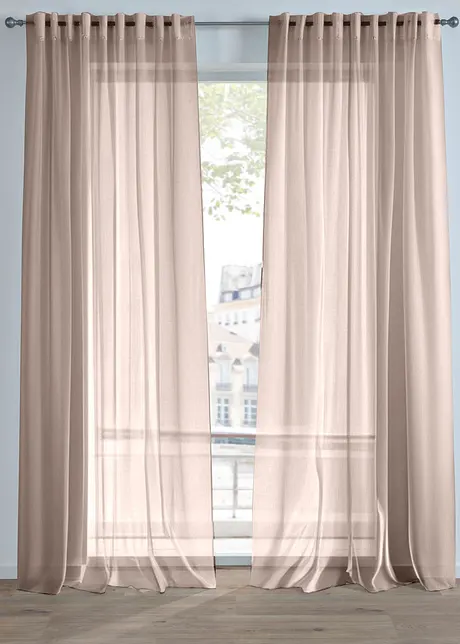 Voilage en batiste finement texturé (1 pce), bonprix