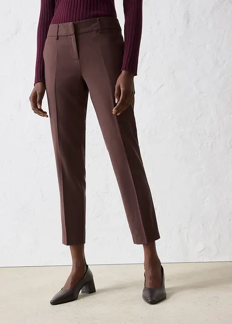 Pantalon étroit en laine mélangée, bonprix