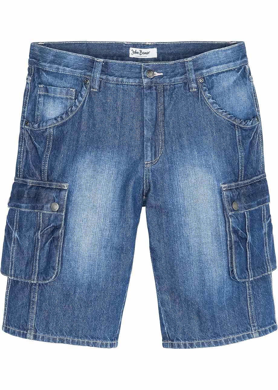 Black Denim 7/8 Bermuda Pants main image 1