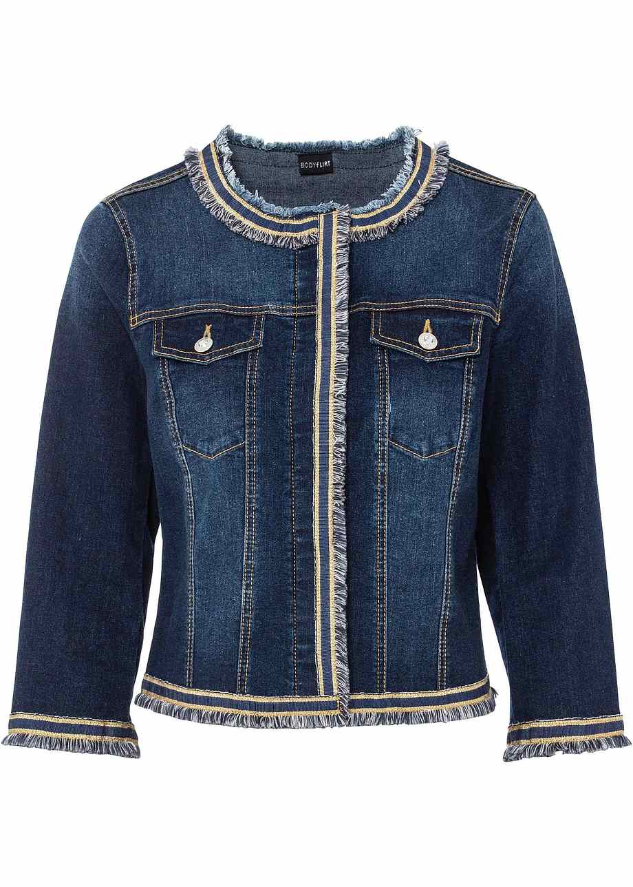 Allegra K Jeansjacke Kurzarm Damen Jeansjacke Comma Comma Damen