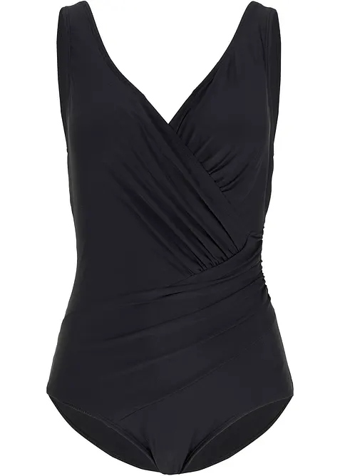 Maillot 1&nbsp;pi&egrave;ce sculptant et crois&eacute;, maintien mod&eacute;r&eacute;, bonprix