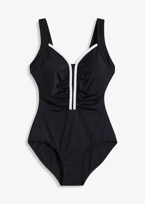 Maillot 1 pi&egrave;ce &agrave; passepoil, bonprix