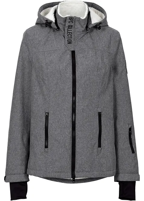 Veste outdoor fonctionnelle avec int&eacute;rieur polaire peluche, imperm&eacute;able, bonprix