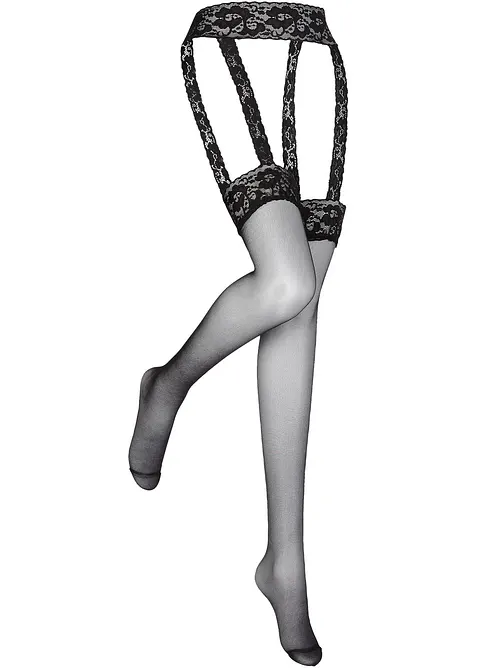 Strapsstrümpfe mit Gürtel 20 DEN, bonprix
