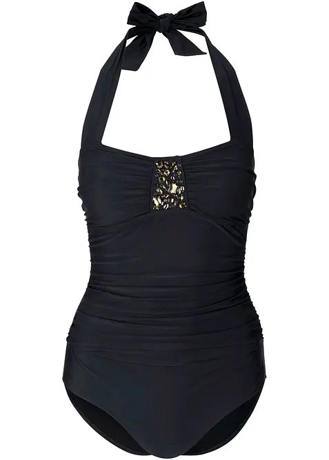 Light Shape Badeanzug mit Glitzersteinchen, bonprix