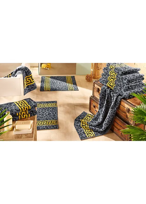 Serviette de toilette à motif léopard, bonprix