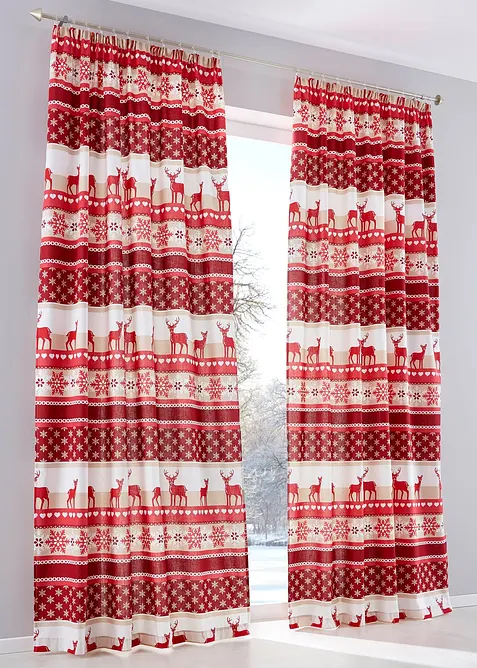 Rideau imprimé élan (1 pce), bonprix