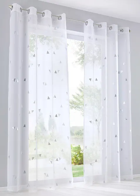 Voilage à imprimé brillant (1 pce), bonprix