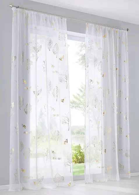 Voilage à imprimé brillant (1 pce), bonprix