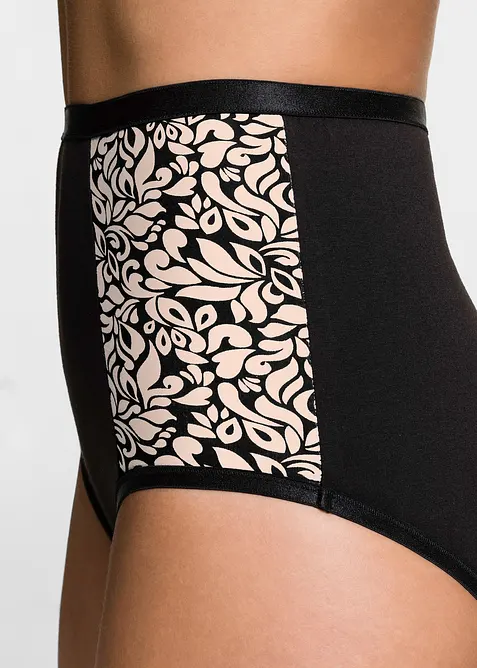 Highwaist Slip mit Bio-Baumwolle (4er Pack), bonprix