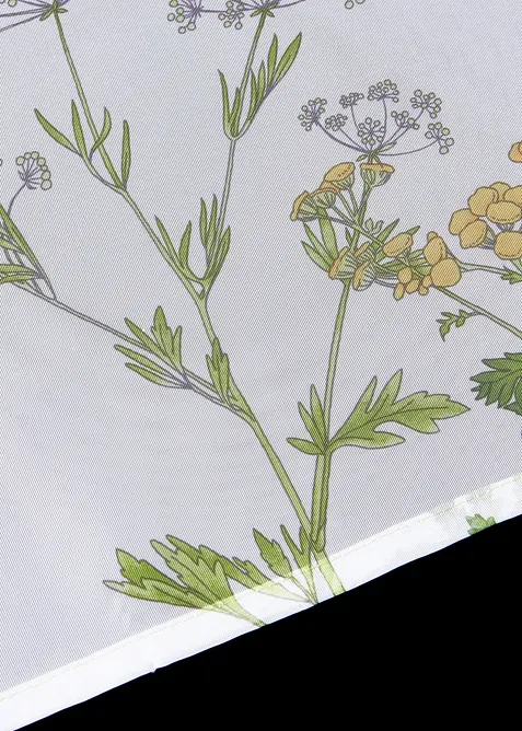 Scheibengardine mit Gräser Druck mit recyceltem Polyester, bonprix