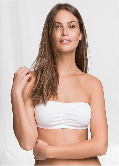 Bandeau BH mit Bio-Baumwolle (2er Pack), bonprix
