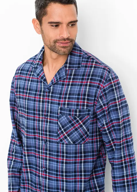 Pyjama en flanelle avec boutons et manches longues, bonprix