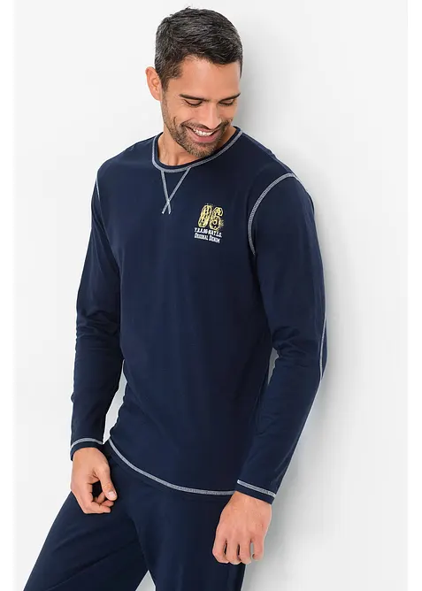 Pyjama 100% coton à manches longues, bonprix