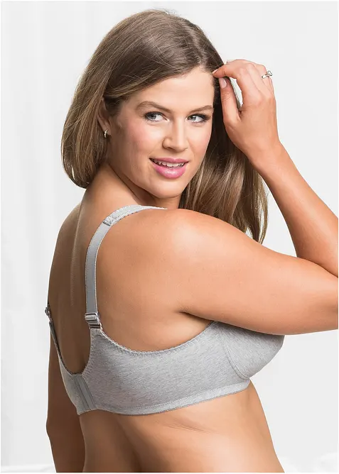 Lot de 2 soutiens-gorge coton sans armatures, bonprix