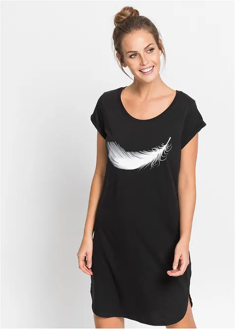 Kurzes Nachthemd aus reiner Bio-Baumwolle, bonprix