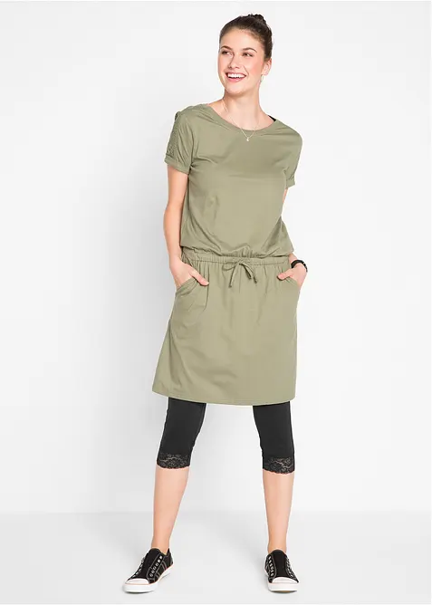 Legging 3/4 avec dentelle, bonprix