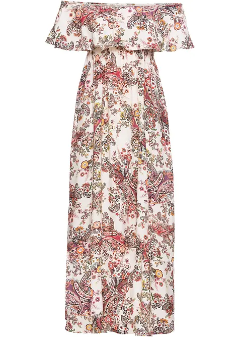 Carmen-Kleid aus fließender Viskose, bonprix